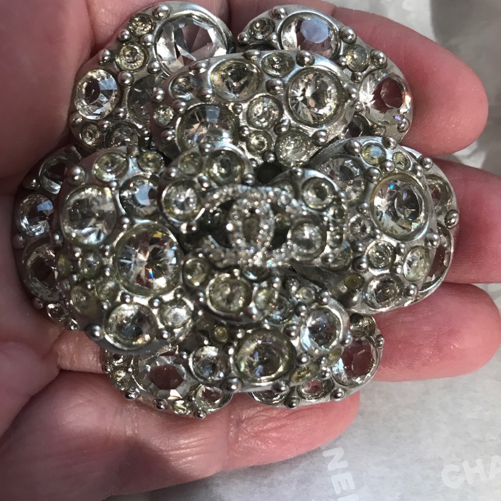 Chanel camellia Crystal brooch